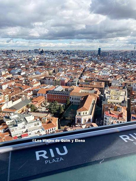 Vistas desde el mirador del Hotel Riu Madrid