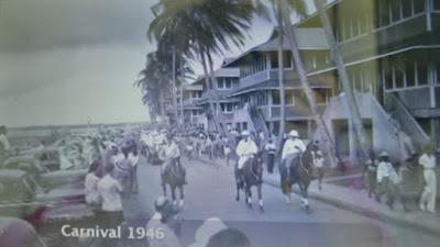 Estampas del Carnaval en el Barrio de Nuevo Cristóbal durante la existencia de la Panama Canal Zone en 1946