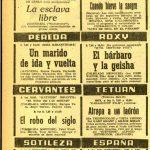 1961:cartelera de espectáculos
