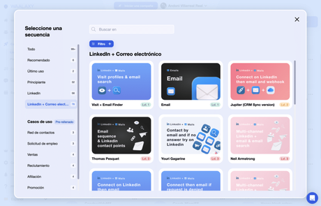 Waalaxy, una herramienta de automatización de prospección waalaxy email