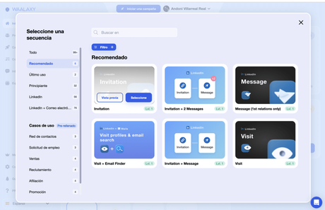 Waalaxy, una herramienta de automatización de prospección Waalaxy automatizacion