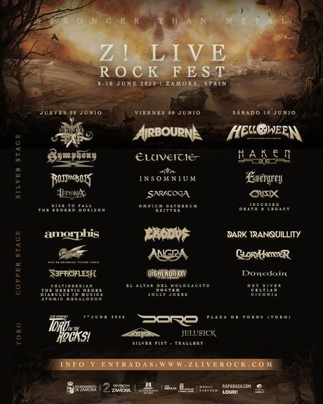 Z! Live Rock Fest 2023, en junio en Zamora