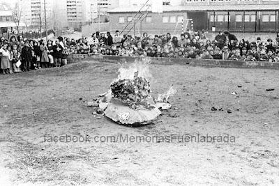 Entierro de la Sardina del CEIP Francisco de Goya en 1989