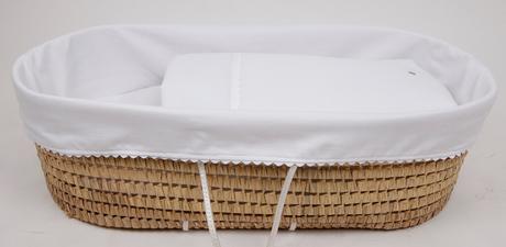 ¿El moisés mimbre bebé o capazo bebé mimbre para que sirve? Moises de mimbre con vestidura en piqué blanco
