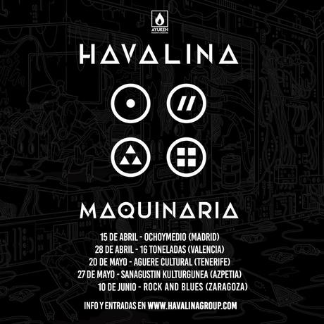Havalina: conciertos de presentación de Maquinaria
