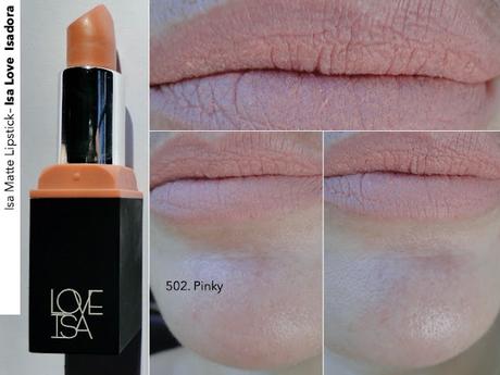 Maquillaje Isa Love de Isadora: así quedan la máscara de pestañas, labial matte, base, corrector e iluminador.
