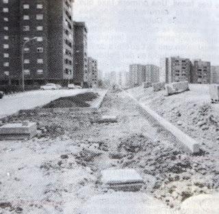 Remodelación de la calle Colombia en 1985