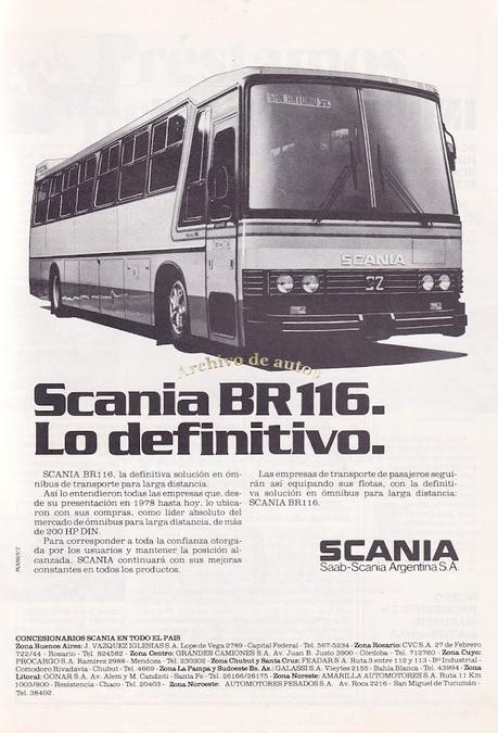 Scania BR 116, el primer ómnibus de Saab-Scania Argentina