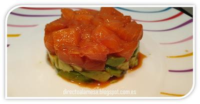 Tartar de salmón y aguacate