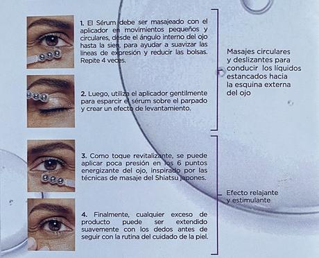 Masajeador revitalift hialurónico cafeina