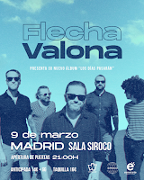 Concierto de Flecha Valona en Siroco presentando Los días pasarán