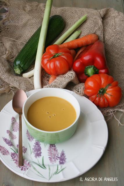Puré de verduras El Ágora de Ángeles