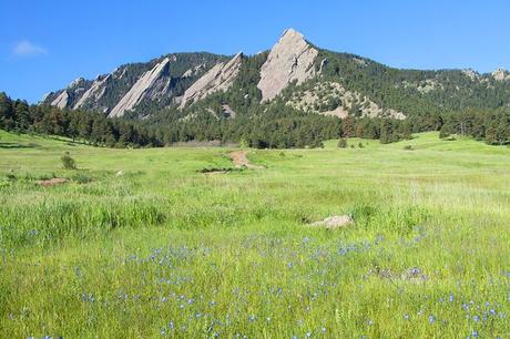 Vista de las Flatirons desde Chautauqua Park