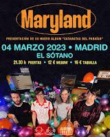 Concierto de Maryland en El Sótano de Madrid