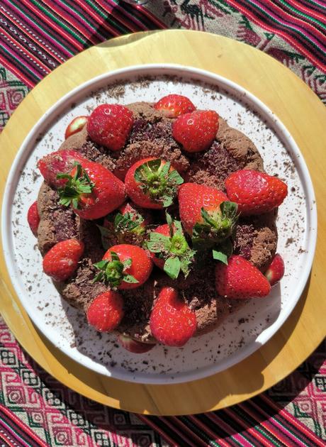 Mousse de chocolate y fresas Mousse de chocolate y fresas