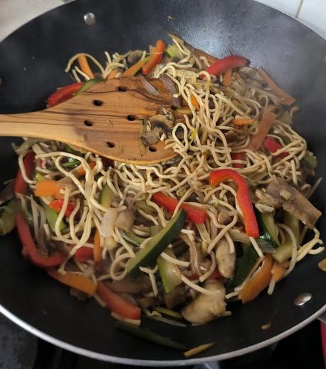 Fideos con vegetales