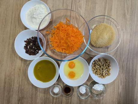 Bizcocho de zanahoria y nueces Bizcocho de zanahoria y nueces