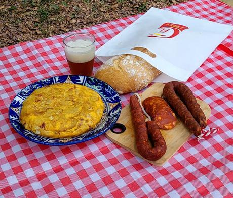 Tortilla de patatas con chorizo