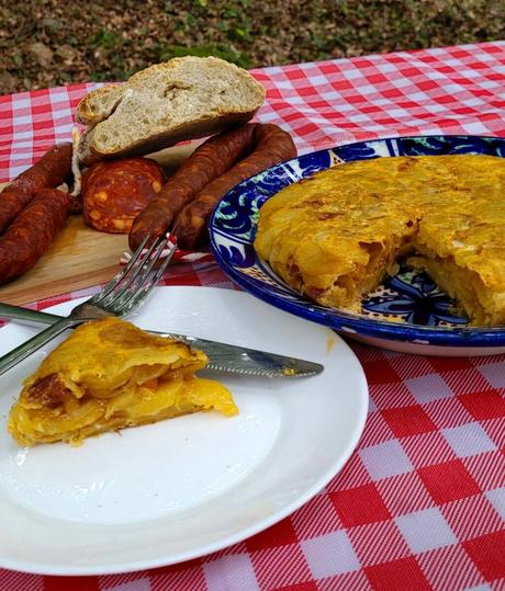 tortilla de patatas con chorizo #chorizopicnic