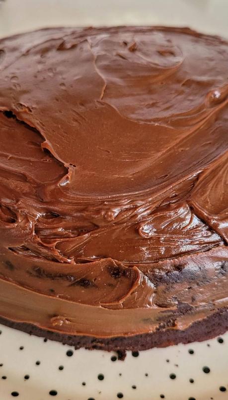 Tarta de chocolate con frosting de ganache de chocolate