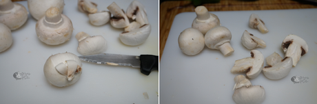 Pollo con verduras y champiñones Pollo con verduras y champiñones