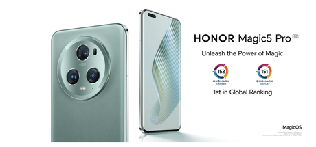 HONOR Magic5 Pro, la combinación perfecta de una pantalla de máxima calidad y una cámara premium premiada por DXOMARK