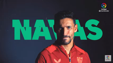 La entrevista a Jesús Navas en la página web de LaLiga