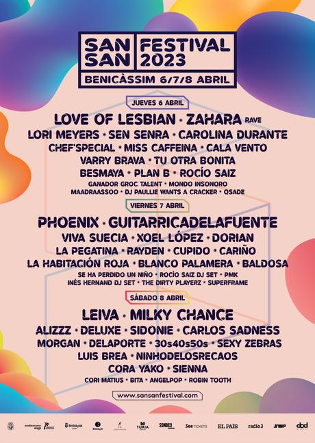 SanSan Festival 2023: cartel completo y por días