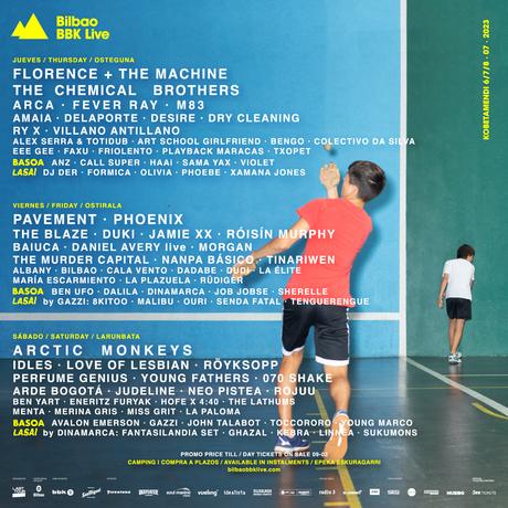 Cartel completo y por días del Bilbao BBK Live 2023