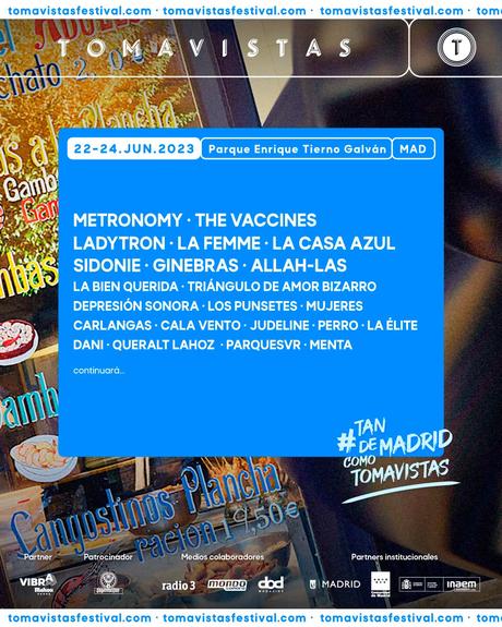 Festival Tomavistas 2023 sigue ampliando su cartel