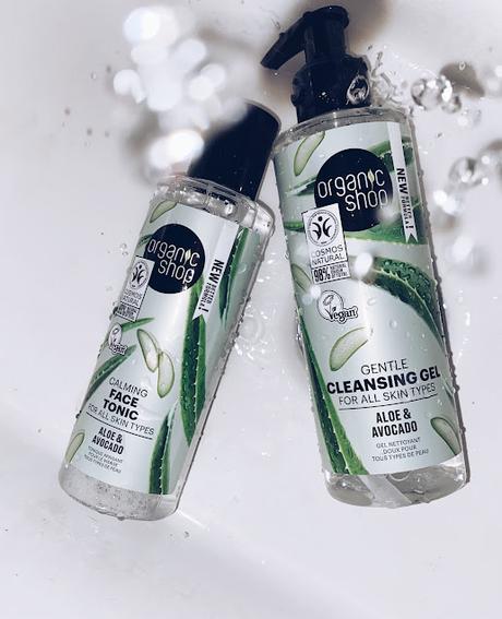 Los lanzamientos de Organic Shop: limpiadora facial, tónico y cremas hidratantes.