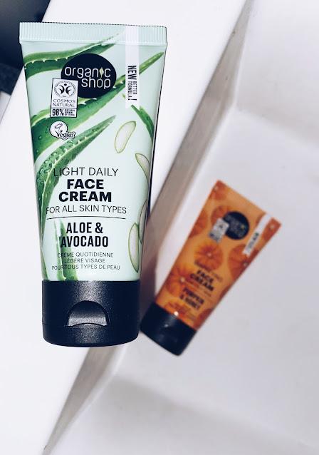 Los lanzamientos de Organic Shop: limpiadora facial, tónico y cremas hidratantes.