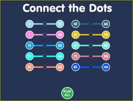 Aprender los números en inglés con juegos de unir puntos