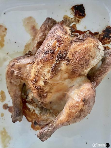 Coquelet asado con mostaza Dijon (sous vide) Coquelet asado con mostaza Dijon (sous vide)