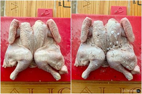 Coquelet asado con mostaza Dijon (sous vide) Coquelet asado con mostaza Dijon (sous vide)