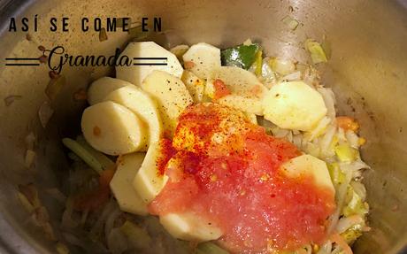 Bullabesa sin pescado con huevos