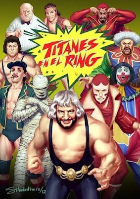 Afiche del Programa de Televisión Argentina, Los Titanes en el Ring.