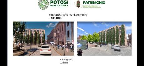 Impulsa patrimonio con barreras verdes, plan de conservación del Centro Histórico de SLP