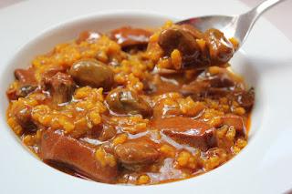 GUISO DE HABAS CON CHOCOS Y ARROZ