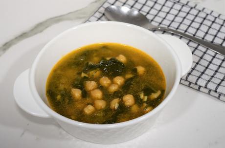 Garbanzos con espinacas