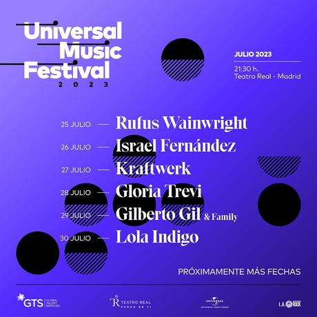 Cartel del Universal Music Festival 2023 del Teatro Real