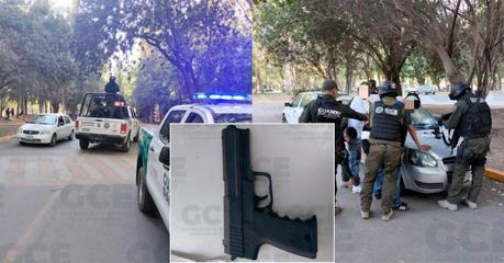 Detienen a jóvenes que intimidaban con pistola de juguete a visitantes del Tangamanga I