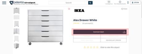 Descargar bloques 3D de mobiliario de Ikea gratis