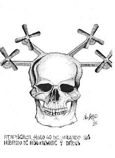 De las armas colgadas en las paredes