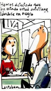 De las armas colgadas en las paredes