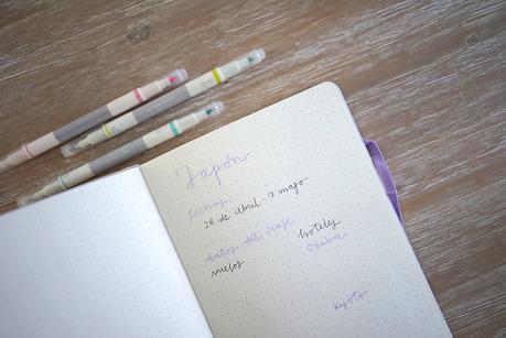 El método bullet journal para organizar un viaje bullet journal viaje
