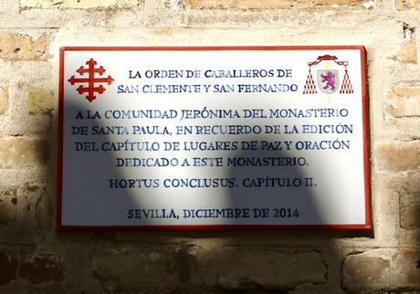 El Convento de Santa Paula (4): los jardines del compás de la iglesia.