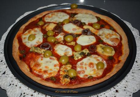 Pizza dos quesos Pizza dos quesos