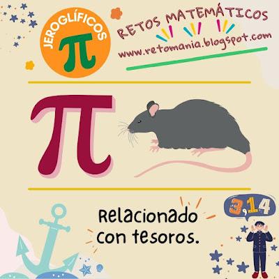 DÍA PI Desafío matemático, Reto matemático, Problema matemático, Problema de ingenio, Problema de lógica, Reto, Reto visual, Reto mental, Jeroglífico, Jeroglífico con solución, Día Pi, Día Internacional de las Matemáticas