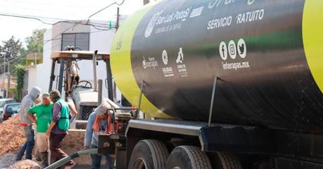 Gobierno municipal en una semana reparte más de 47 millones de litros de agua